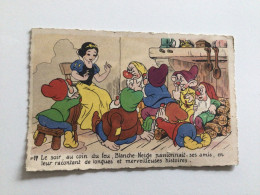 Carte Postale Ancienne Blanche Neige Et Les 7 Nains - Disneyworld