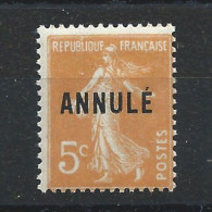 France Cours D'Instruction N° 158-CI 1** (MNH) Annulé - Lehrkurse