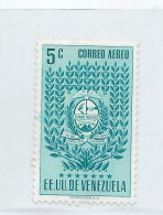 VENEZUELA 1952 TRUJILLO COAT OF ARMS MICHEL 971 SCOTT C437 MNH - Venezuela