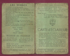 170223A - SCOUTISME ECLAIREURS DE FRANCE Carte De Membre Troupe GUYNEMER Auvergne - 1941 1943 Sois Prêt Tout Droit - Scoutisme