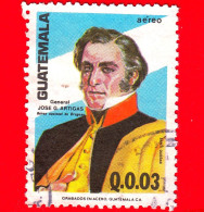 GUATEMALA - Usato - 1982 - Liberatori Delle Americhe - Generale José Artigas (1764-1850), Uruguay - 0.03 - P.aerea - Guatemala