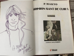 Grimion Gant De Cuir 1 Sirène RE DEDICACE BE Glénat 09/1985 Makyo (BI2) - Dediche