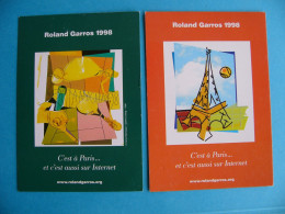 Lot 2 Cp Roland Garros 1998 ( Tennis IBM ) - Tennis