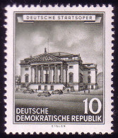 492 Historische Bauwerke 10 Pf Deutsche Staatsoper ** Postfrisch - Neufs