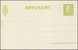 Dänemark Postkarte P 219 Christian X. 15 Öre, Kz. 148, ** - Postwaardestukken