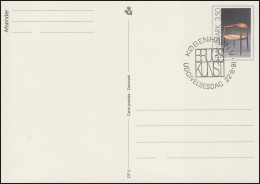 Dänemark Postkarte P 283 Stuhl 3,50 Kronen Kz. CP 2, ESSt KOPENHAGEN 22.8.1991 - Interi Postali