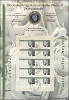 2766 Publizistin Marion Gräfin Dönhoff - Numisblatt 6/2009 - Numisbriefe