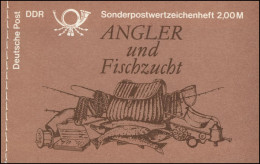 MH 9w1 Süßwasserfische 1988 - PLF Punkt Unter Dem R Von DDR, Feld 3, ** - Booklets