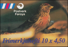 Färöer-Inseln Markenheftchen 13 Invasionsvögel Birds 1997, ** Postfrisch - Färöer Inseln