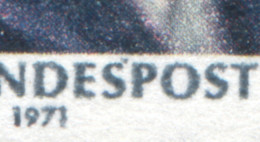 401 Helmholtz Als OR-Vbl. Mit PLF Strich Am S Von BUNDES-, Feld 14, ESSt Berlin - Abarten Und Kuriositäten