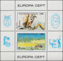 Zypern (türkisch) Block 5 Europaunion CEPT Natur- Und Umweltschutz, ** / MNH - Autres & Non Classés