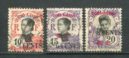 26417 Tch'ong-K'ing N°86/8° Timbres D'Indochine De 1919 Surchargés 1919  B/TB - Usati