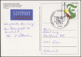 2207 Drachenstich In Furth, EF FDC-AK Festspiel & Festzug ESSt Bonn 9.8.2001 - Fiabe, Racconti Popolari & Leggende