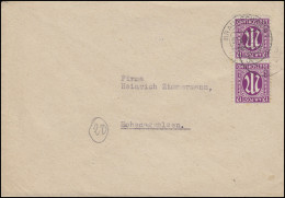 AM-Post 2x 12 Pf. MeF Fern-Brief Von BRAUNSCHWEIG 7.3.46 Nach Hoheneggelsen - Covers & Documents