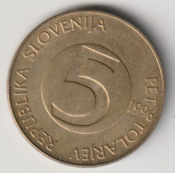 SLOVENIA 1996: 5 Tolarjev, KM 5 - Slowenien