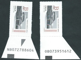 Italia 2016; Piazze D' Italia B1 = Piazza Del Plebiscito A Napoli. Codice Alfanumerico NB Del 2016 + Alfan. OB Del 2017 - 2011-20: Mint/hinged