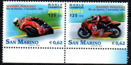 San Marino 2002 - Mi.Nr. 2010 - 2011 - Postfrisch MNH - Sport - Motorräder