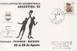 Argentina,  Basketball, Preolympic Tournament ( Atlanta 1996 ), Neuquen 1995 - Basketball