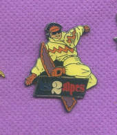 Rare Pins Surf Des Neiges Snowboard Les 2 Alpes N131 - Sport Invernali