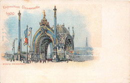 PARIS- 5 CARTES - EXPOSITION UNIVERSLLE 1900 - PORTE PRINCIPALE, CHAMP DE MARS , LE MAREORAMA , PONT ALEXANDRE III - Ausstellungen