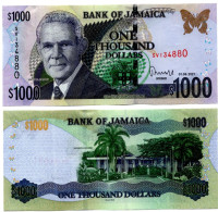 Jamaica 1000 Dollars 2021 P-86 UNC - Giamaica