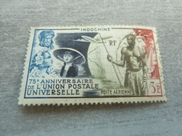 75ème Anniversaire Union Postale Universelle - 3 Pi - Yt 48 - Rouge, Olive, Brun-violet, Bleu - Oblitéré - Année 1949 - - Oblitérés