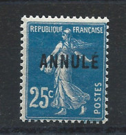 France Cours D'Instruction N° 140a-CI 1** (MNH) Annulé - Cours D'Instruction