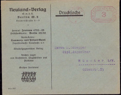 604096 | Brief Mit Lodo Des Neuland Verlag, Abstinenz, Drogen SUCHT &-BEKÄMPFUNG, Medizin  | Berlin (W - 1000), -, - - Other & Unclassified