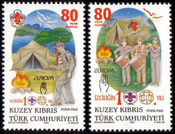 TRNC (Mi-659/60) 2007 EUROPA STAMPS - THE 100th ANNIVERSARY OF SCOUTING MNH** - Ungebraucht