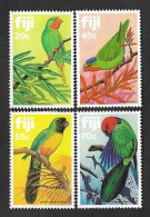 SE)1967 FIJI FAUNA, BIRDS, COMPLETE PARROT SERIES, 4 MINT STAMPS - Fidji (1970-...)