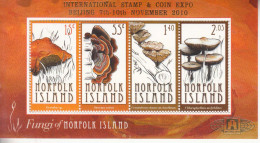 2009 Norfolk Island Mushrooms Fungi Souvenir Sheet  MNH - Norfolk Eiland