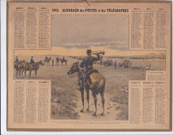 Calendrier Almanach Complet 1913 -pas Sur Delc.- Militaria - Oberthur Rennes ?- - Grand Format : 1901-20