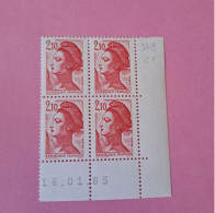 N°2319 Type Liberté 2.10 F. Rouge - 16.01.85 - Neuf ** Cote 2024 5€ - 1980-1989