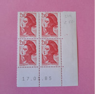 N°2319 Type Liberté 2.10 F. Rouge - 17.01.85 - Neuf ** Cote 2024 5€ - 1980-1989