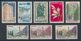 Andorre Lot De 8 Timbres (o) - Verzamelingen