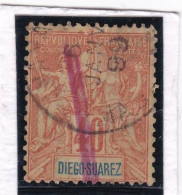 Diego Suarez  Yvert 34 Annulation Manuelle 1899 - Used Stamps