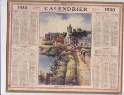 Calendrier Almanach Complet 1930 -pas Sur Delc.- Chapelle Ste Catherine ( Carhaix ) - Oberthur Rennes ?- - Formato Grande : 1921-40