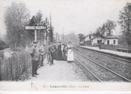 LAIGNEVILLE - La Gare - Réedition A L'occasion Du Salon De La Carte Postale 1984 - CPR - Gares - Sans Trains