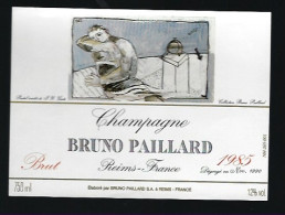 Etiquette Champagne Brut Millésime 1985   Bruno Paillard  Reims Marne 51 " Peinture De Jean Yves Gosti" - Champagner