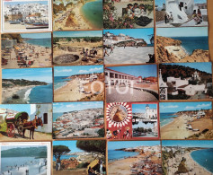 LOT 20 OLD POSTCARDS PRAIA BEACH PLAGE STRAND PLAYA  ALGARVE PORTUGAL FOTO POSTAIS CARTES - Faro