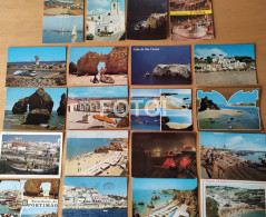 LOT 20 OLD POSTCARDS PRAIA BEACH PLAGE STRAND PLAYA  ALGARVE PORTUGAL FOTO POSTAIS CARTES - Faro