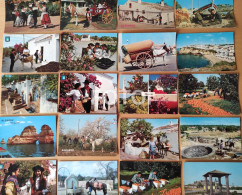 LOT 20 OLD POSTCARDS COSTUMES  ALGARVE PORTUGAL FOTO POSTAIS CARTES - Faro