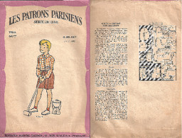 Patron Parisien De Luxe "Costume (blouse Et Culotte)" Pour Garçonnet De 5 à 7 Ans (43013)_L39 - Patrons