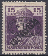 Hongrie Debrecen 1919 Mi 57b * Roi Charles IV (A12) - Debreczin