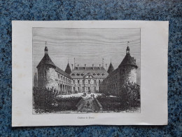 AFFICHE  - DESSIN  -  CHATEAU DE BUSSY     DEP 21   LA BOURGOGNE - Afiches