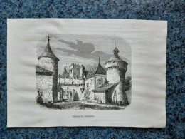 AFFICHE  - DESSIN  -  CHATEAU DE  L'OISELLERIE    DEP 16     CHARENTE - Afiches