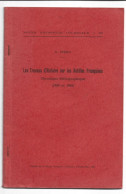 LES TRAVAUX D'HISTOIRE SUR LES ANTILLES FRANCAISES NOTES D'HISTOIRE COLONIALE. CHRONIQUE BIBLIOGRAPHIQUE 1959-1960. - Outre-Mer