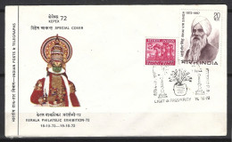 INDE. Enveloppe Commémorative De 1972. Exposition Philatélique/Kepex’72. - Lettres & Documents