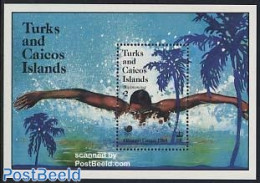 Turks And Caicos Islands 1988 Olympic Games S/s, Mint NH, Sport - Olympic Games - Swimming - Zwemmen