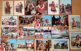 LOT 20 OLD POSTCARDS COSTUMES VIANA DO CASTELO MINHO PORTUGAL FOTO POSTAIS CARTES - Viana Do Castelo